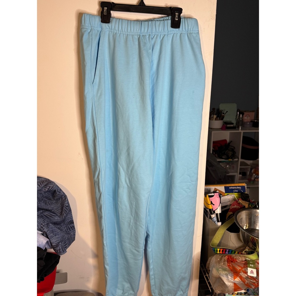 Year of Ours Light Blue French Terry Jogger Sweatpants Womens XS/S Small